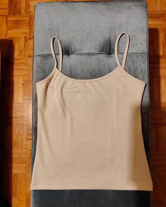 top/sotto giacca donna beige