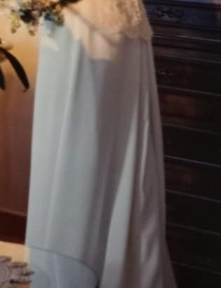 abito da sposa in catin di seta 