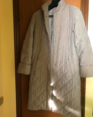 Piumino Cappotto Invernale Donna Beige Chiaro 42