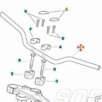 Manubrio Aprilia Tuono 50 AP8118664
