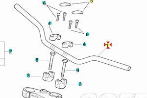 Manubrio Aprilia Tuono 50 AP8118664