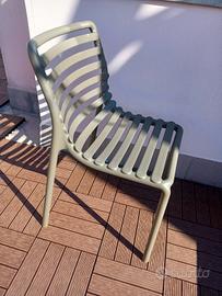 6 sedie per esterno Nardi - doga bistrot