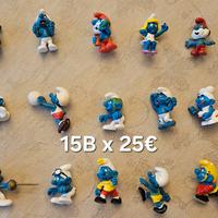 Lotto di 15B Puffi/Schmurf anni '70/'80