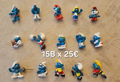 Lotto di 15B Puffi/Schmurf anni '70/'80