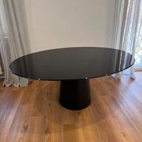 Tavolo Sovet Totem cristallo nero – design moderno