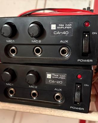Amplificatori per auto 12v Toa 20 40 watt