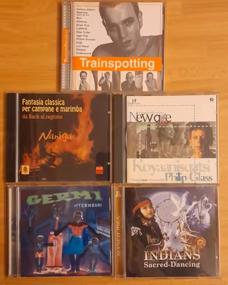 Cinque CD originali vari generi