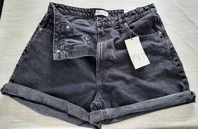 Pantaloncini Jeans Neri Zara