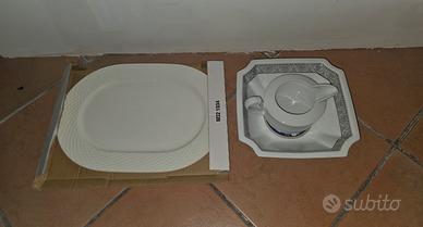piatti da portata in ceramica  e bricco