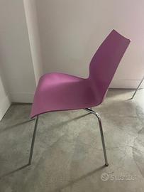 sedia kartell rosa