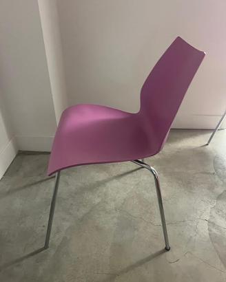 sedia kartell rosa