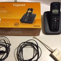SIEMENS AS580 - Cordless Gigaset Dect/Gap - Nero