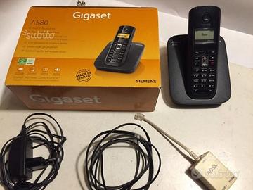 SIEMENS AS580 - Cordless Gigaset Dect/Gap - Nero