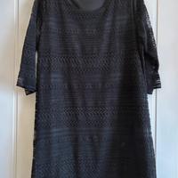 Abito in pizzo nero tg. L