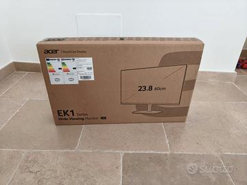 Monitor PC 24" Acer mai usato, ancora confezionato