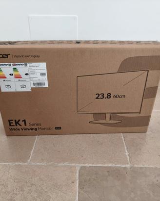 Monitor PC 24" Acer mai usato, ancora confezionato