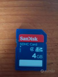 Scheda SDHC 4 GB