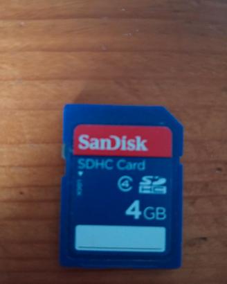 Scheda SDHC 4 GB