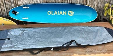 TAVOLA SURF SOFTBOARD 8" OLAIAN 80 LT+SACCA OLAIAN