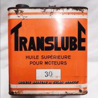 Tanica francese olio Translube vintage 