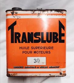 Tanica francese olio Translube vintage 