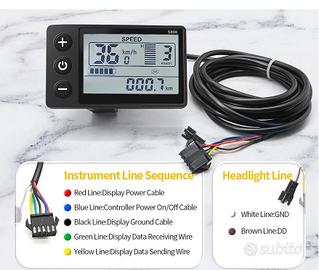 DISPLAY LCD S866 - 24-36-48-60V (n. 2 pezzi)