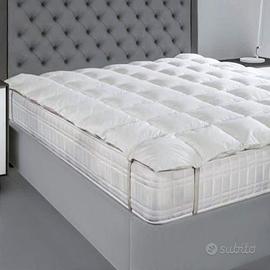 Topper in vera piuma per materasso singolo