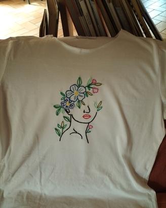 maglia con ricamo