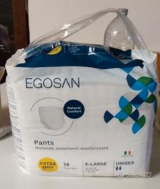 4 sacchetti = 56 pezzi  Pannoloni x-large  Egosan