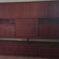 Libreria/Mobile soggiorno in legno massiccio 