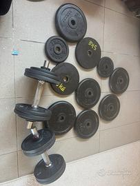 Dischi pesi palestra pizze