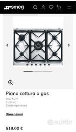 Smeg Piano cottura a gas