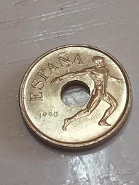 2 monete rare25pesetas  1990 olimpiadi Barcellona 