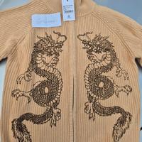 Butter Goods Dragon Zip-Thru Knit Sweater Taglia S
