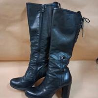 Stivali Nero Giardini Pelle Neri Tg 37