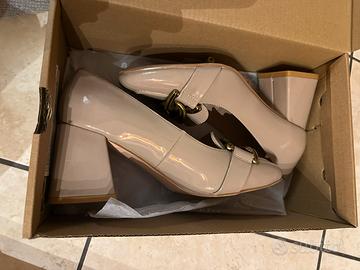 Decolte beige di pelle - Taglia 36