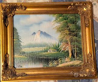 Quadro paesaggio montano vintage - Pisani 