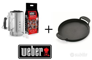 Kit Bundle set ciminiera e piastra gbs weber