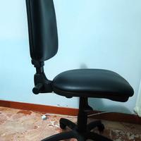 Sedia Ufficio Nera In Pelle