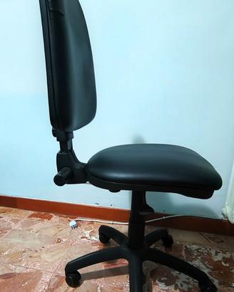 Sedia Ufficio Nera In Pelle