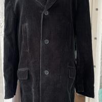 Cappotto di velluto con gilet staccabile rever.