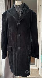 Cappotto di velluto con gilet staccabile rever.