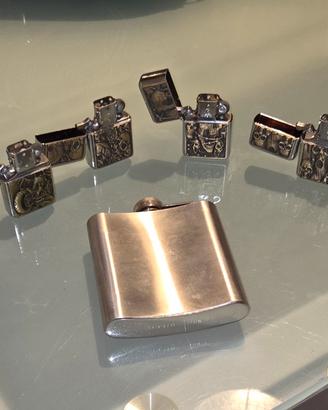 Accendini e fiaschetta