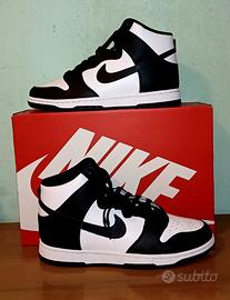 Nike Dunk High- Sneakers alte - bianco/nero 42