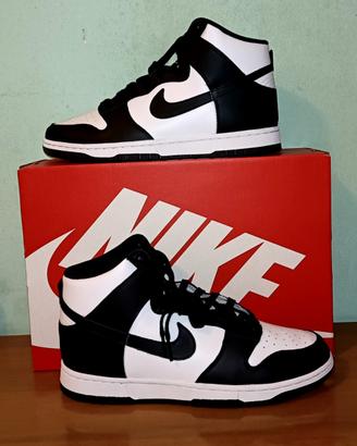 Nike Dunk High- Sneakers alte - bianco/nero 42