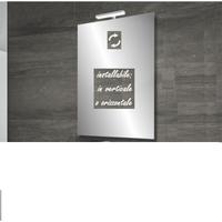 SPECCHIO BAGNO REVERSIBILE NUOVO MAI APERTO