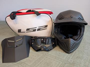 Casco Integrale LS2 Fibra di Carbonio + Extra