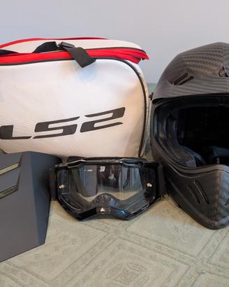 Casco Integrale LS2 Fibra di Carbonio + Extra