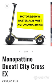 Monopattino Ducati city cross e x