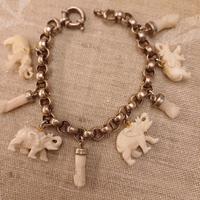 Bracciale argento con pendenti 